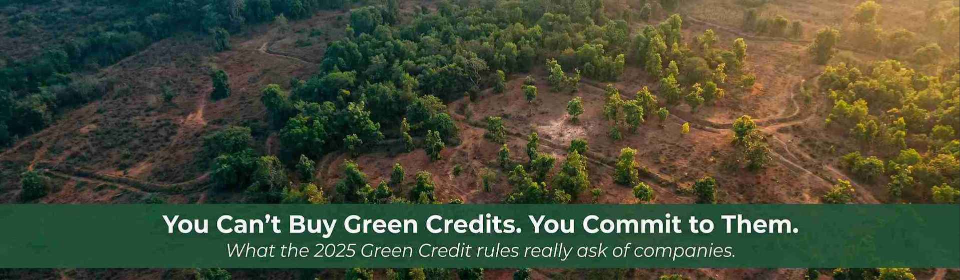 Green credits aren’t something you can buy. Here’s what compliance teams actually need to do.